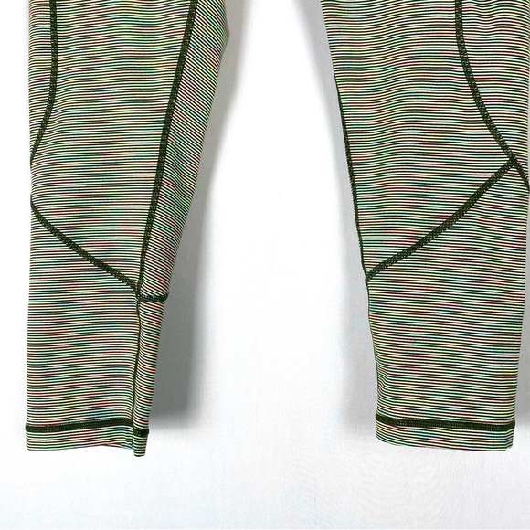 Zella Neon Striped Crop Leggings - Medium - Picture 5 of 13